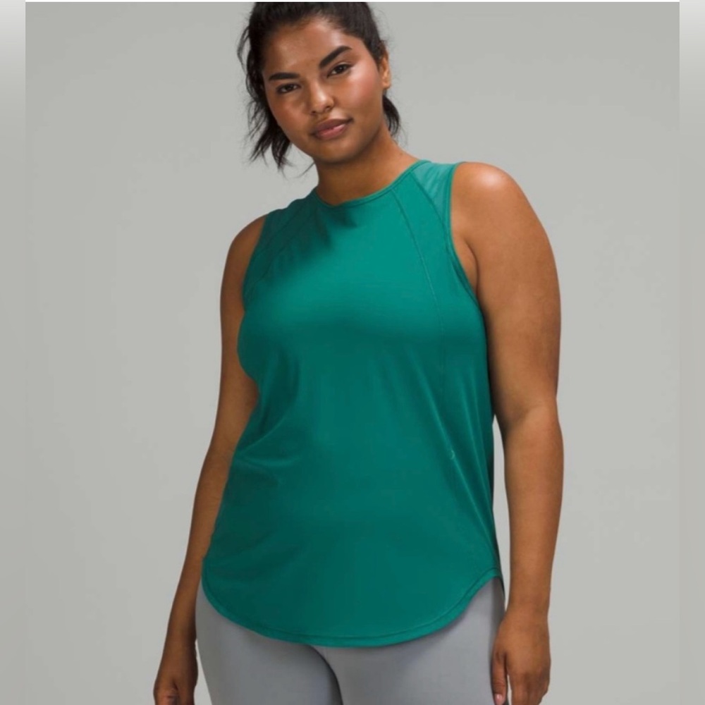 Lululemon Sculpt Tank Top Teal Lagoon size 2